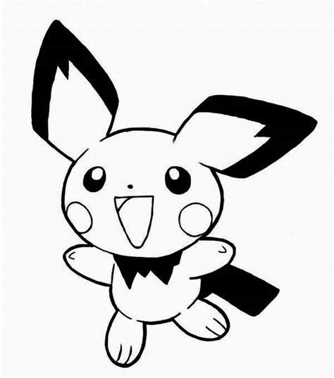 pichu pokemon coloring coloring pages