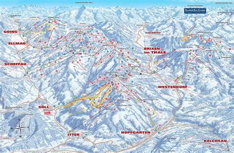 skiwelt piste map jski