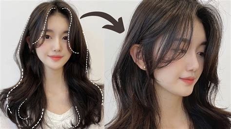 Korean Curtain Bangs Tutorial Trendiest Hairstyle 2022 Youtube
