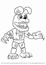 Bonnie Foxy Freddy Fnaf Freddys Drawingtutorials101 Mewarn11 Springtrap sketch template