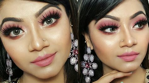 pink shimmery eye makeup tutorial wedding guest party makeup makeup maniac by linda youtube