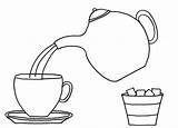 Cup Tea sketch template