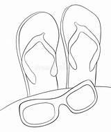 Slippers sketch template