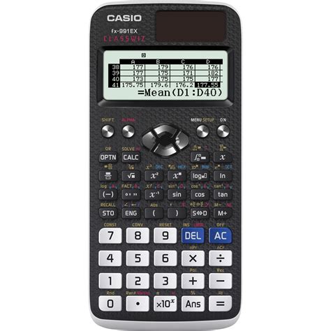 casio scientific calculator natural display  functions xxmm graphite ref fx