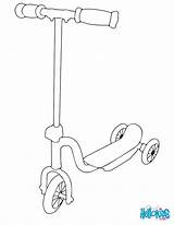 Scooter Coloring Pages Printable Color Template Colouring Print Scooters Kids Draw Drawing Hellokids Choose Board Transportation sketch template