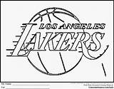 Coloring Nba Pages Logo Lakers Basketball Team Printable Logos Los Angeles Kids Jordan College Players Denver Michael Color Broncos Cincinnati sketch template
