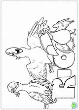 Coloring Rio Pages Dinokids Birds Blue Printable Printables Close Template sketch template
