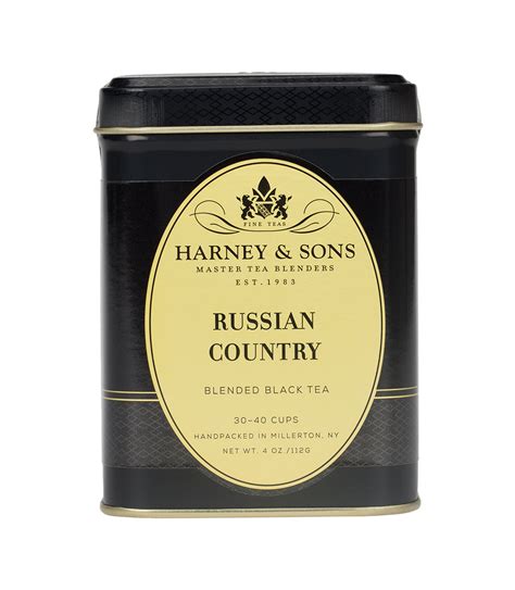 russian country smoky black tea blend harney sons fine teas