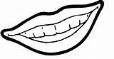 Mouth Clipart Coloring Lips Sheet Colouring Pages Nose Book Lip Clip Smile Eyes Cliparts Line Eye Smiling Color Don Clipartmag sketch template
