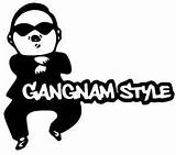 Gangnam Goodies Psy sketch template