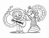 Coloring Pages Mariachi Mayo Cinco Band Couple Cute Getdrawings Getcolorings sketch template