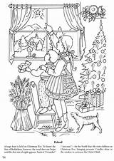 Coloring Pages Christmas Dover Publications Doverpublications Books Visit Printable Book sketch template