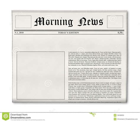 newspaper headline  photo template newspaper  front page template