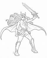 Adora Sword Shera Netflix Topkleurplaat Prinsessen sketch template