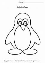 Coloring Pages Penguin Simple Kids Easy Printable Outline Color Basic Penguins Cartoon Emperor Chinstrap Drawing Getcolorings Car Getdrawings Cute Amazing sketch template