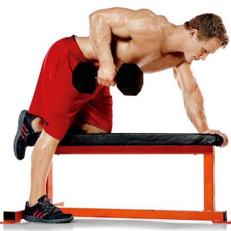 properly execute   arm dumbbell row muscle fitness