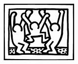 Haring Keith Coloriages Représentant Aide sketch template