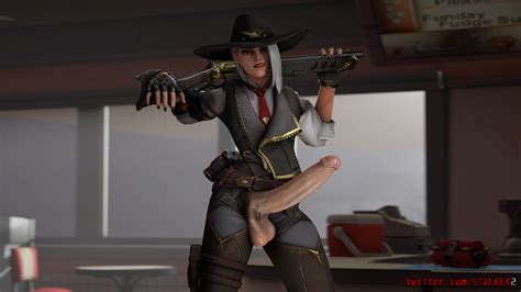 rule 34 1futa 3d ashe overwatch big penis clothing