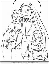 Cabrini Thecatholickid Catholic Feast Immigrants Saints sketch template