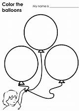 Balloons Color Worksheet Kindergarten Reviewed Curated Pre Teachers sketch template