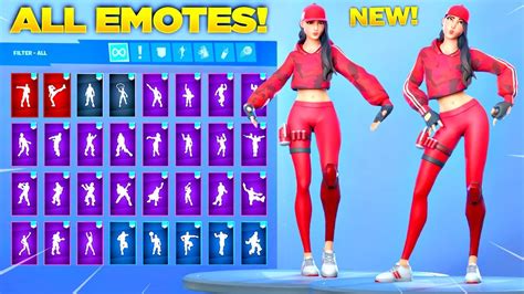 New Ruby Skin Showcase With All Fortnite Dances And Emotes