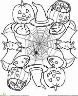Halloween Mandala Coloring Pages Worksheets Colouring Activities Am Special Kids Theme Education Sheet Printable Color Worksheeto sketch template