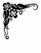 Poppy Flower Stencil Clip sketch template