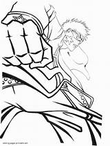 Bleach Coloring Pages Printable Anime Book Manga Gif Popular Print sketch template