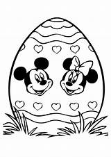Easter Coloring Egg Pages Printable Mickey Eggs Disney Print Kids Mouse Minnie Color Sheets Printables Colouring Donald Book Para Activities sketch template