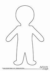 Person Template Outline Blank Templates Printable Cut Paper Man Print Cliparts Cliparting Board Choose sketch template