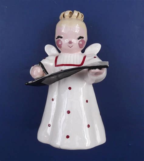 Vintage 1950s Figurine Betty Lou Nichols Angel Stamped