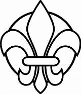 Fleur Lis sketch template