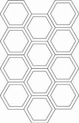 Hexagon Hexagons Seam Allowance Patchwork Piecing sketch template