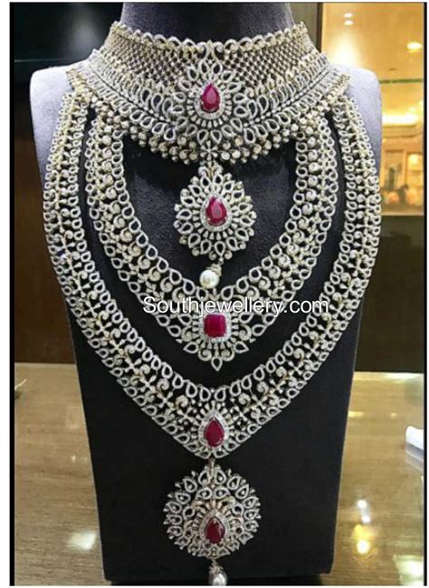 Diamond Jewellery Set By P Satyanarayan And Son S Jewellers Indian