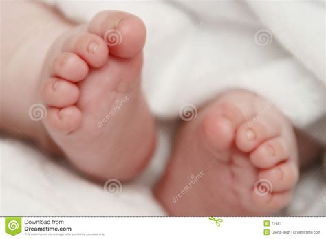 de gekrulde tenen van de baby stock afbeelding image  tenen voet