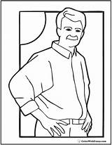 Coloring Dad Colorwithfuzzy sketch template