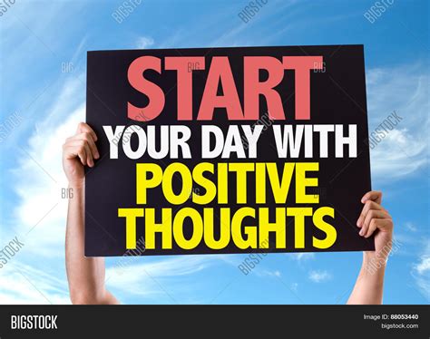 start  day positive thoughts image photo bigstock