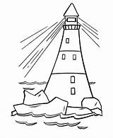 Lighthouse Faro Colorear sketch template