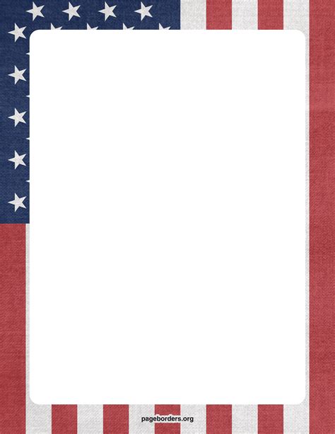 printable american flag border printable word searches