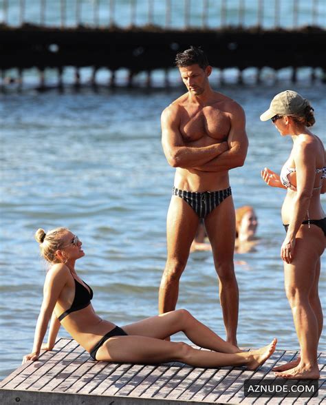 Anna Heinrich Sexy With Tim Robards At The Beach In Sydney
