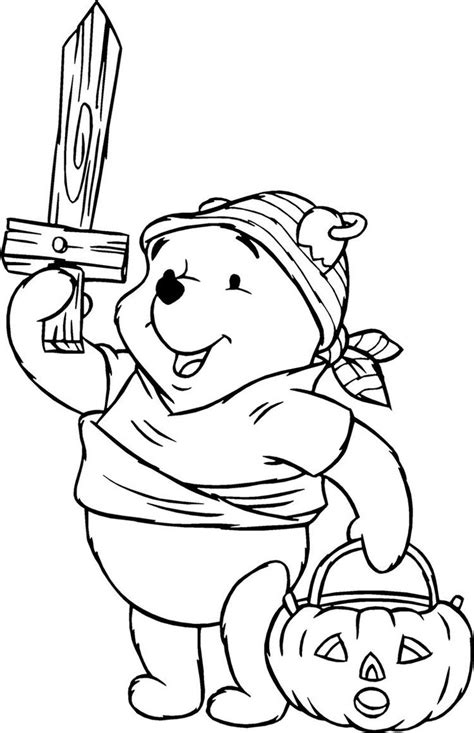 happy halloween coloring pages winnie  pooh  halloween