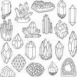 Coloring Gem Pages Crystal Drawing Crystals Gemstone Gems Doodle Illustration Minerals Bullet Tattoo Journal Drawings Line Draw Getdrawings Clipart Inspo sketch template