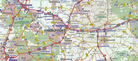 wegenkaart landkaart nederland midden anwb media  reisboekwinkel de zwerver