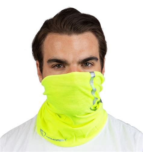 high visibility reflective safety face clothing neck gaiter bandana
