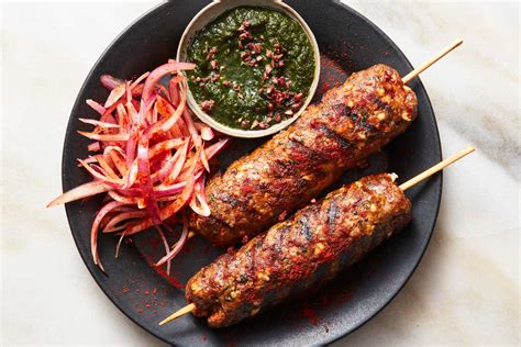Seekh Kebab With Mint Chutney Recipe Nyt Cooking