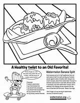 Coloring Banana Split Pages Coloringhome Popular Library Clipart Cartoon Templates sketch template