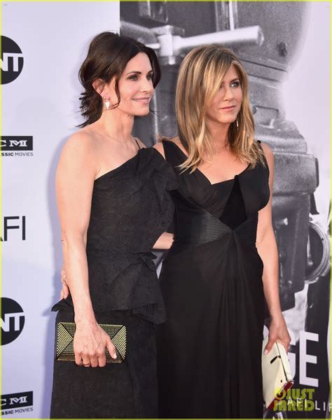 jennifer aniston and courteney cox attend afi tribute to support george