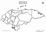 Honduras Departamentos Mapas Municipios Segundo Política División Grado sketch template