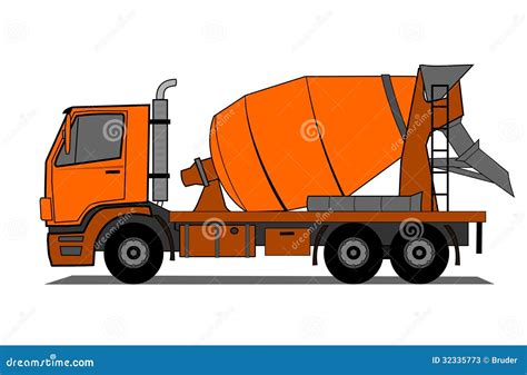 cement truck stock vector illustration  lorry engineering