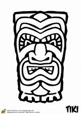 Totem Tiki Maternelle Africains Coloriages Colorier Nuit Créations Luau Totems Traditionnel Africain Masques sketch template